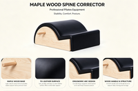 Correcteur de posture en bois d'érable MJD, machine de Pilates de qualité professionnelle, adaptée aux séances de Pilates et de yoga.