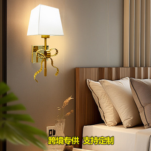 Lámpara de pared de lujo ligero estilo francés para sala de estar, lámpara de pared de cabecera de dormitorio estilo americano, moderna y minimalista - Product Image 5