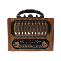 Radio rétro M-1930BT AM/FM avec lecteur MP3, ports TF/USB/Aux, haut-parleur, scanner de canaux, recherche automatique multifonction