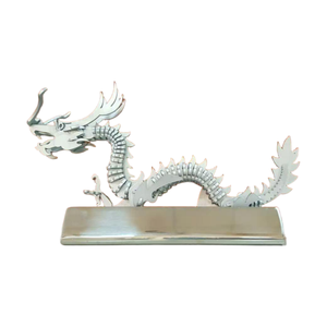 Livraison Rapide YuSheng Dilophosaurus Modèle Artisanat en Acier Inoxydable 304 Soudure Gravure Impression Décoration Maison - Product Image 5