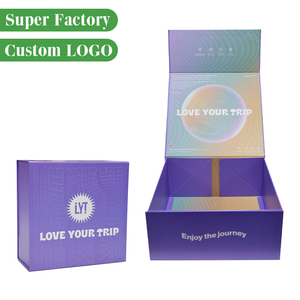 Custom Extra Large di lusso magnetico pieghevole cappello scatola rigida UV stampato che svanisce e goffratura per il cappellino da Baseball Box - Product Image 3