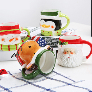 Juego <span class=keywords><strong>de</strong></span> Tazas <span class=keywords><strong>de</strong></span> Cerámica 3D Creativas para las Fiestas, con Diseño <span class=keywords><strong>de</strong></span> Muñeco <span class=keywords><strong>de</strong></span> Nieve, Papá Noel, Pingüino y <span class=keywords><strong>Reno</strong></span>, para el Hogar y la Cocina - Product Image 5