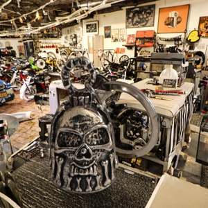 Campana de Motocicleta Vintage Punk, Precio de Fábrica, Campana de la Suerte para Motociclistas, Aleación de Zinc, Técnica de Fundición con Impresión UV - Product Image 3