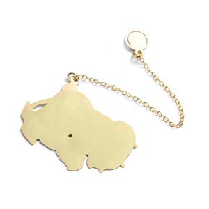 Marcapáginas Metálico con Diseño Típico y Bonito en Color Dorado - Product Image 5