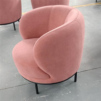 Chaise moderne de sofa de salon, fauteuil de cadre en bois de style baroque