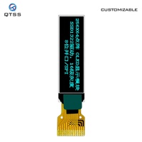 شاشة عرض OLED صغيرة من QTSS بوصة 14 دبوس بألوان كاملة * 32 دقة sd1306 لوحة عرض OLED صغيرة من النوع PMOLED ورق إلكتروني