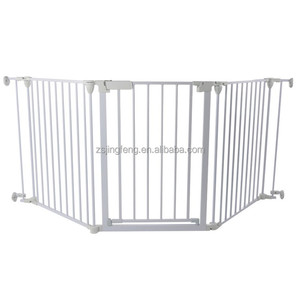 Clôture de chien pliante en métal à 3 panneaux de haute qualité <span class=keywords><strong>cheminée</strong></span> à verrouillage facile barrière pour bébé clôture en métal pour bébé - Product Image 5