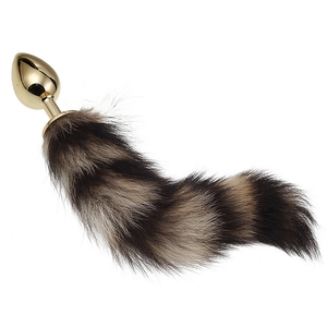 Small Size Anal Sexy <strong>Toys</strong> With Gold Metal Color <strong>Fake</strong> Fur Fox Dog Tail Anal Plug Butt Plug Flirt <strong>Anus</strong> Plug for Gay - Product Image 2
