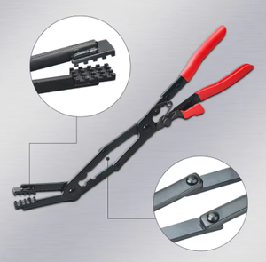 <span class=keywords><strong>Pince</strong></span> à collier de serrage à double articulation à <span class=keywords><strong>longue</strong></span> <span class=keywords><strong>portée</strong></span>, universelle, en métal, avec poignée confortable et embout de coupe croisée pour l'entretien automobile - Product Image 6