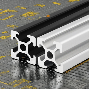 Perfil de Extrusión de Aluminio Industrial 3030 Personalizado Serie 6000, Estructura con Ranura en T y Ranura en V para Exhibidores, para Cortes Pequeños - Product Image 3