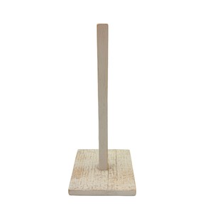 Wooden <b>Paper</b> Towel Holder 15x15x36cm Square White Solid Wood <b>Kitchen</b> Countertop Stand - Product Image 2