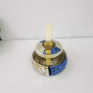 Nuovo design 2.6L grande <span class=keywords><strong>teiera</strong></span> bollitore <span class=keywords><strong>per</strong></span> acqua smaltata <span class=keywords><strong>per</strong></span> l'uso del fornello a induzione superiore del fornello a <span class=keywords><strong>Gas</strong></span> - Product Image 4