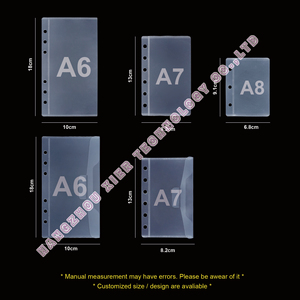 Borsa trasparente in PVC trasparente con copertura in PVC fori per 6/11 a foglia larga per Planner <span class=keywords><strong>e</strong></span> documenti/carta regalo - Product Image 3