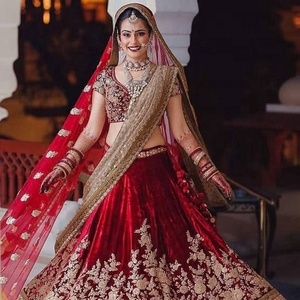 Latest & Classy Beautiful Lehenga with Top dress with beautiful applique work for Party/ Wedding =2020 - Product Image 1