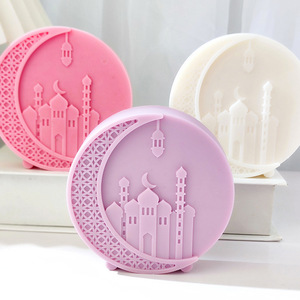 Mosquée ronde lune Silicone <span class=keywords><strong>moule</strong></span> à la main savon Art maison aromathérapie bougie décoration <span class=keywords><strong>Eid</strong></span> <span class=keywords><strong>Mubarak</strong></span> Raramadan gâteau <span class=keywords><strong>chocolat</strong></span> <span class=keywords><strong>moule</strong></span> - Product Image 2