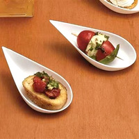Assiettes à sauce et à gâteaux jetables en bagasse, forme unique, compostables écologiques, pour la présentation de desserts de banquet, la décoration de table de fête à thème