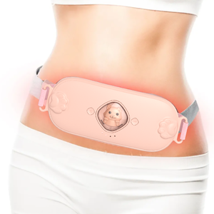 Ceinture chauffante portable pour soulager les douleurs lombaires et les crampes menstruelles, ceinture de massage chauffante pour femmes - Product Image 1