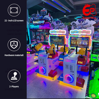 Machine d'arcade de tir pour enfants à monnayeur, modèle Kid Gun Hero, avec écran de 22 pouces, équipement de jeu parent-enfant pour aires de jeux et centres commerciaux, vente en gros