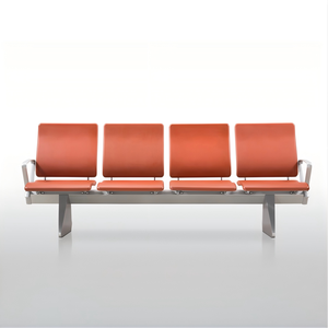 Banc d'attente commercial multi-places en métal pour hall d'accueil, aéroport, hôpital, bureau gouvernemental - Product Image 2