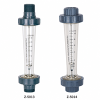 Compteur de débit miniature en plastique à section variable, à montage vertical, avec raccord fileté, pour l'indication du débit d'eau