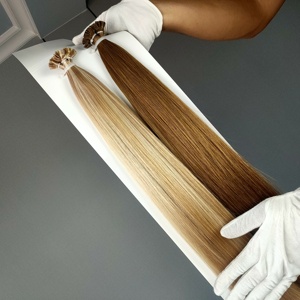 Jasminebeauty Double DrawnSalon-Quality Flat-<b>Tip</b> <b>K</b>-<b>Tip</b> Russian Keratin Hair <b>Extensions</b> Cuticle-Aligned OEM Colors - Product Image 4