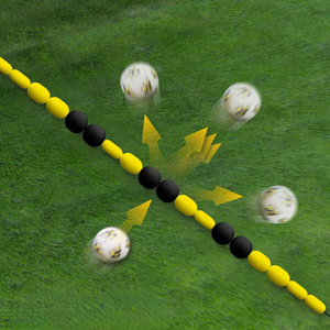 Custom Portable Foldable Soccer Training Kit Outdoor Use Equipment for Skill &amp; <strong>Reflex</strong> Agility Training Rebound Chain Netting - Product Image 2