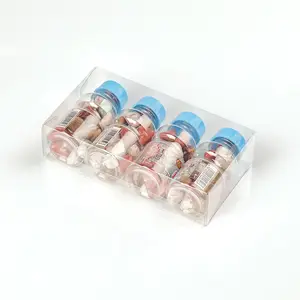 Günstiger Preis benutzer definierte farbig bedruckte PVC-Box transparente Acetat Kunststoff PET-Boxen rechteckige Kunststoff-Süßigkeiten-Paket