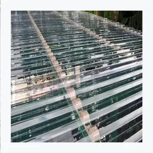 OEM屋面系统板材高强度高性价比透明塑料透明电脑屋顶板聚碳酸酯波纹上市