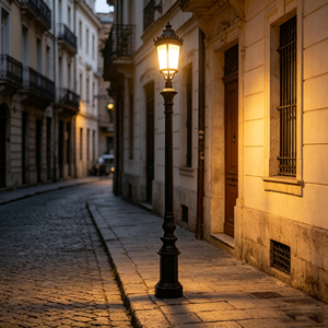 Lampadaire LED extérieur de style européen antique pour cour, étanche IP65, en aluminium moulé sous pression - Product Image 3