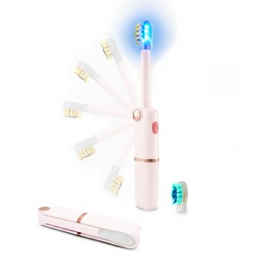 Cepillo de Dientes Eléctrico Ultra Delgado, Plegable, Impermeable, para Viajes, Vacaciones, con LED Azul, Sónico, de Larga Duración (30 Días), para Adultos - Product Image 2