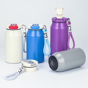 ขวดน้ำสูญญากาศโคล่าสองชั้นทำจากสเตนเลส304ขนาด400มล. สำหรับแก้วน้ำเก็บความร้อนพร้อมฝาปิดและที่จับ - Product Image 3