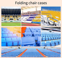 Sièges Télescopiques de Stade, Bancs Mobiles pour Tribunes, Sièges Rétractables en Plastique pour Football et Soccer