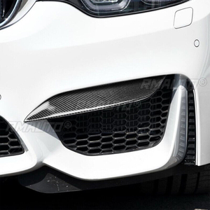 For BMW F80 M3 F82 F83 M4 2014-2019 Front Bumper Side Air Vent <b>Splitter</b> Lip Canard Eyelid Trim Intake Frame Upper Spoiler Cover - Product Image 5