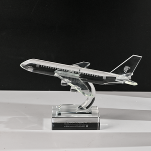 High Quality Custom Airplane Custom Crystal Models Award Professional Souvenirs Other Crystal Crafts