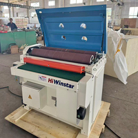 Máquina lijadora de tambor de madera maciza de doble rodillo y banda ancha, superventas en Europa