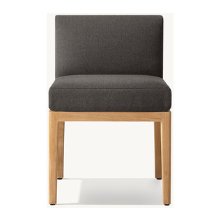 Ensemble de table à manger moderne en teck et rotin de 84 pouces avec 8 chaises pour hôtels, jardins, parcs ou villas - Product Image 3