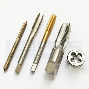 HSS Co Alloy steel right left thread tap and die with standard metric DIN ISO JIS inch UNC UNF BSW NPT for screw Pipe cutting