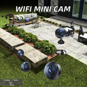 Mini 2.4G WiFi 170° groothoek nachtzicht bewegingsdetectie gezinsbeveiligingscamera met geheugenkaartopslag