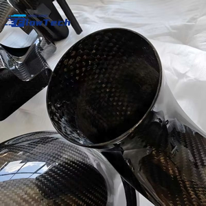 Kit d'admission d'air froid en fibre de carbone sèche FlowTech en promotion avec filtre à air haute performance pour BMW G80 M3 G82 M4 G87 M2 S58 3.0T 2021+ - Product Image 3