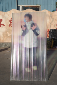 แผ่นหลังคาพีวีซีแสงแดดกันรังสียูวีแผ่นหลังคาไฟเบอร์กลาสไฟเบอร์กลาส Frp daylighting แผ่นหลังคาลูกฟูก - Product Image 5