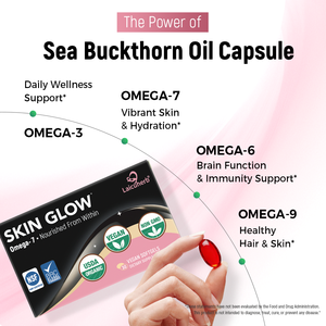 Cápsulas de Aceite de Espino Amarillo Orgánico Laicuherb, Suplemento Dietético Vegano con Omega 3-6-7-9 para Adultos, para un Brillo y Luminosidad Natural de la Piel - Product Image 3