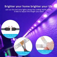 Flexibilité de haute qualité Rgbww Rgbw Led bande lumineuse intelligente lumières SMD2835 5050 IP20 5v 12v 24v Rgb Led bande
