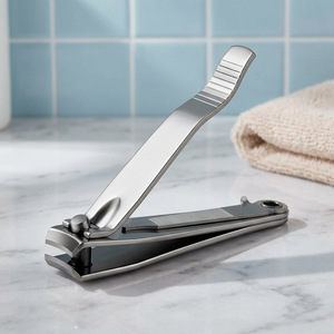 Cortauñas de Acero Inoxidable con Cuchilla Curva, Cortacutículas Ergonómico con Doble Resorte, Alicates de Manicura a Granel para Uñas - Product Image 2