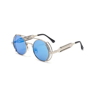 2020 cổ điển Vòng Sun <span class=keywords><strong>Glasses</strong></span> For Men chất lượng tốt vàng kim loại <span class=keywords><strong>steampunk</strong></span> Sunglasses với ống kính Gradient và khung hợp kim - Product Image 4