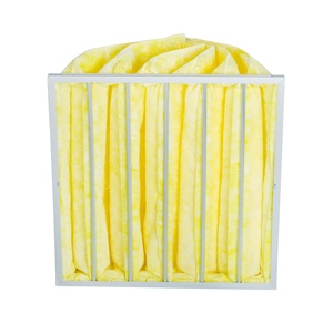 FRESH Filtre à air industriel moyen en fibre de verre personnalisé M5 M6 F7 <span class=keywords><strong>F8</strong></span> F9, élément filtrant de poche, garantie 3 ans, 35%-95% - Product Image 4