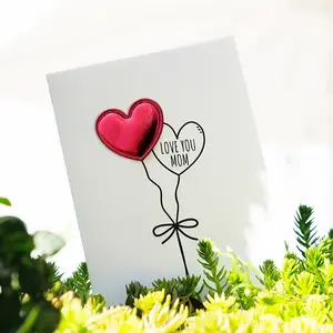 Wholesale Bulk Buying Heart Decorative Happy Mothers Day Thank You Mom Love Gift Greeting Cards