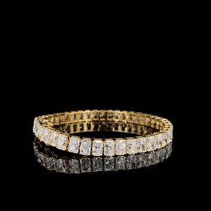 Pulsera de Diamantes con Corte Geométrico en Oro Blanco de 14K, Estilo Clásico Unisex, Certificada por IGI, para Aniversario de Bodas - Product Image 1