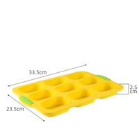 Silikon-Hamburgerform 9-fach Hot Dog Brötchenform Baguetteform Antihaft-Muffinform Rechteckige Form Spatel Backform