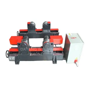5T Lead Screw Automatic Welding Rotator for Pipe Adjustable PU Roller Material Motor Bearing Core Components Pipe Turning Roll