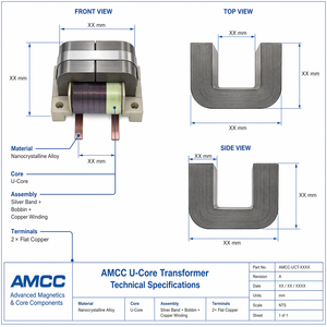 Trasformatore <span class=keywords><strong>MEG</strong></span> AMCC-320 (equivalente a AMCC-320) con nucleo in C amorfo - Product Image 4